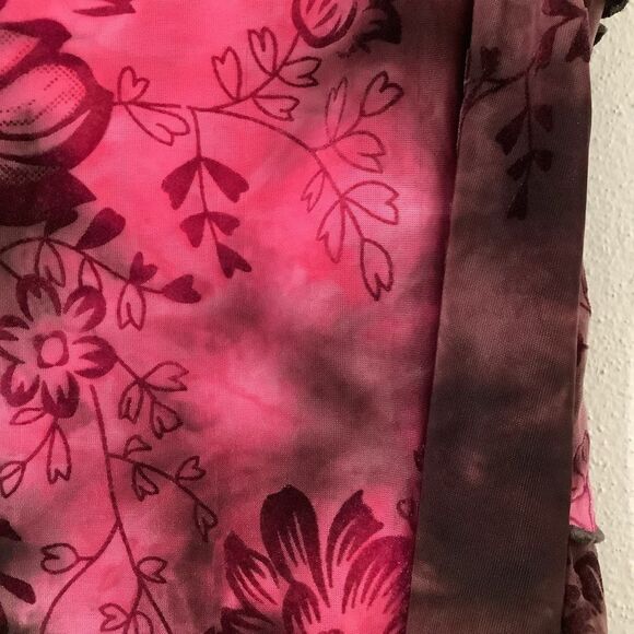 Cato Whimsygoth Romantic Dark Fairy Grunge Ruffle Gothic Velvet Detail Blouse XL - Picture 11 of 12